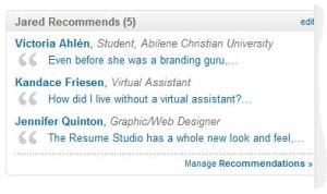 Writing LinkedIn recommendations